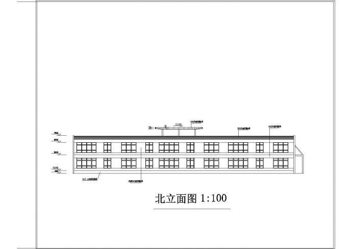 6班2层2100平米幼儿园建筑方案设计图_图1
