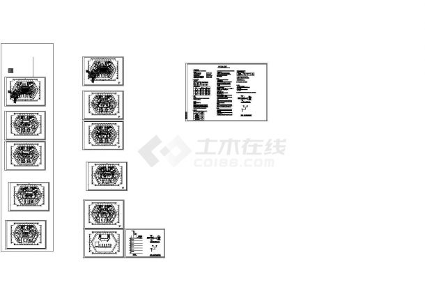 江西多层医院舒适性中央空调系统CAD施工图-图一