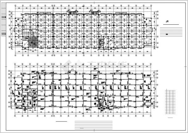 某框架结构高层住宅楼结构设计CAD全套施工图纸（含施工说明）-图二
