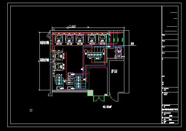 某会所锅炉房设计cad施工系统图（标注详细）_图1