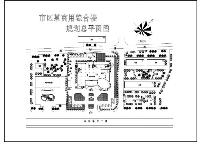 苏州某高层商用综合楼建筑设计全套CAD图_图1