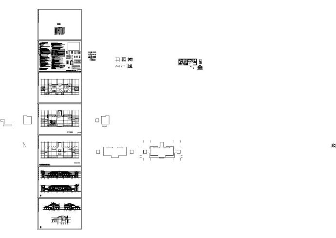 某度假村二层售楼处建筑施工图CAD_图1