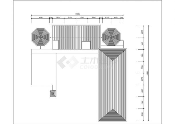 三层波托菲诺二期幼儿园方案设计cad图，共八张-图一