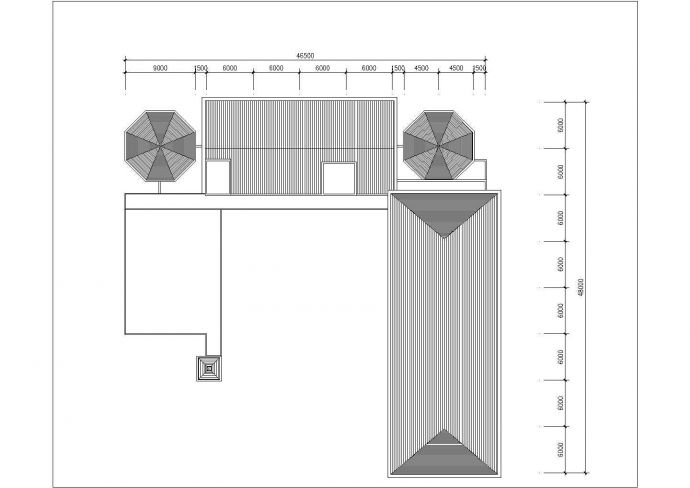 三层波托菲诺二期幼儿园方案设计cad图，共八张_图1