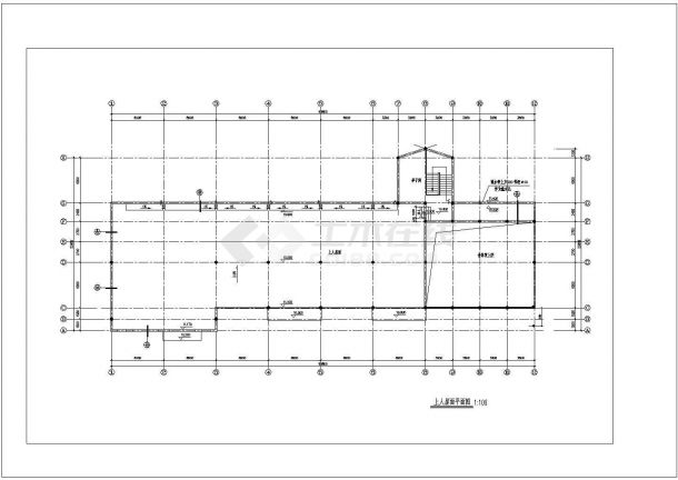 福建三层幼儿园教学楼设计建筑施工cad图，共八张-图二