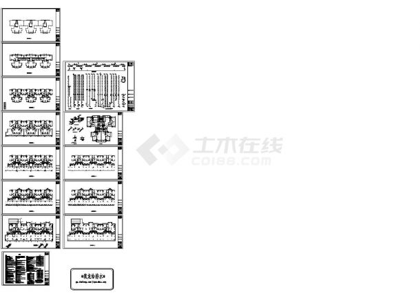 住宅小区给排水施工图纸（含四栋楼、地下室）-图一