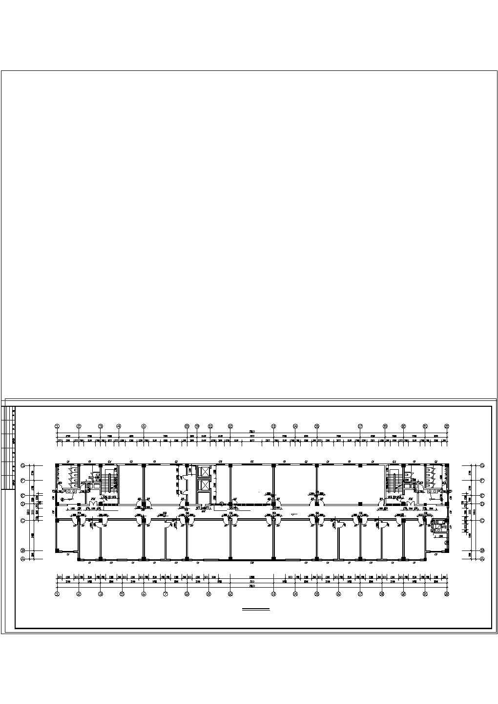 办公楼设计_某大型独栋办公楼建筑cad施工设计图纸