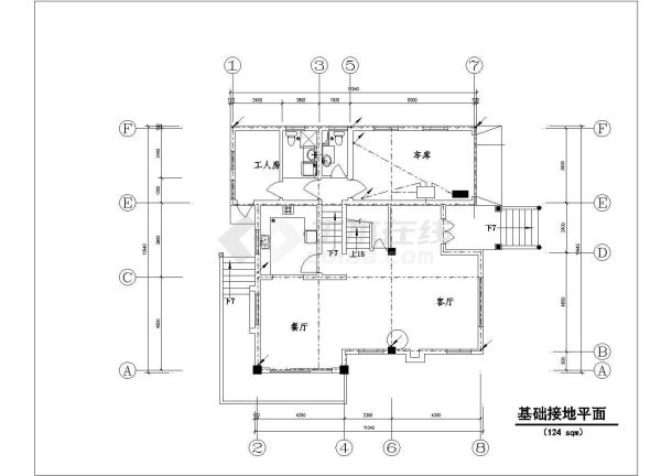 广州某村镇某3层框混结构乡村别墅电气系统设计CAD图纸-图二