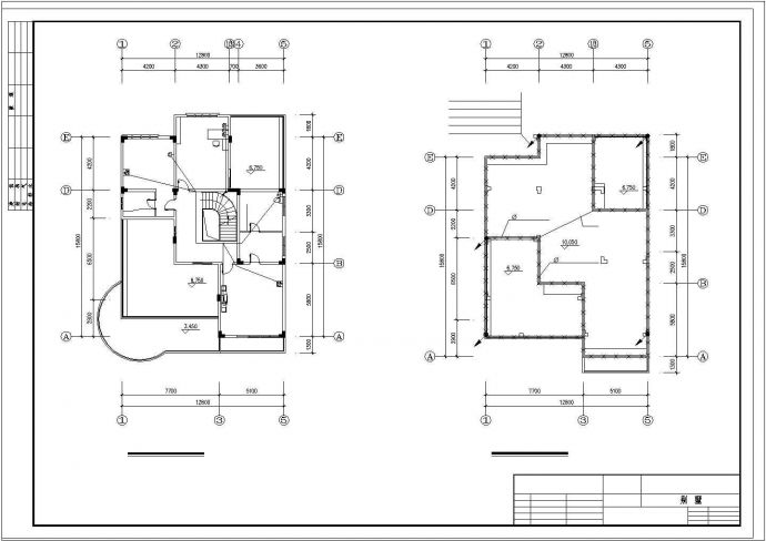 某地整套别墅电气设计cad施工图纸_图1
