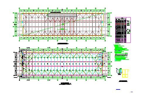 两栋高层建筑间连廊设计（80米X22米）--钢结构-图一