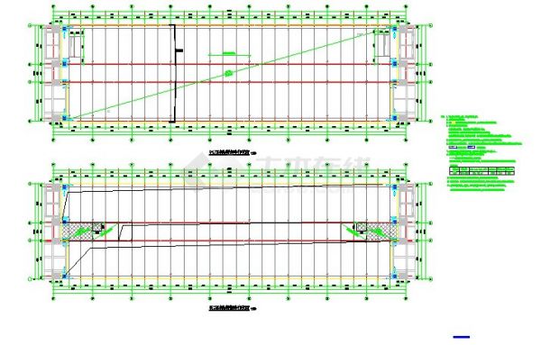 两栋高层建筑间连廊设计（80米X22米）--钢结构-图二