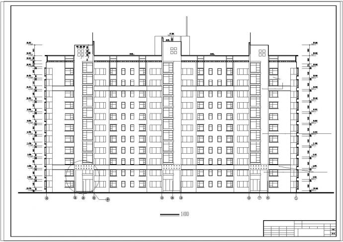 [青岛]某住宅小区一期工程住宅楼建筑设计施工方案cad图纸_图1