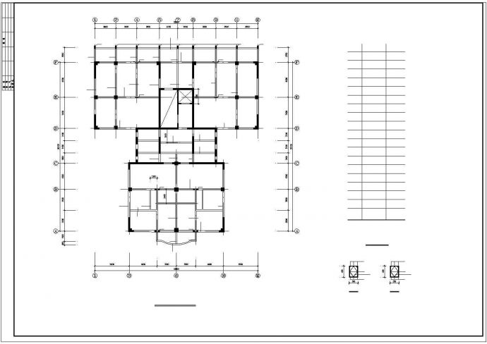 北方某高层住宅楼cad建筑结构设计施工图纸_图1