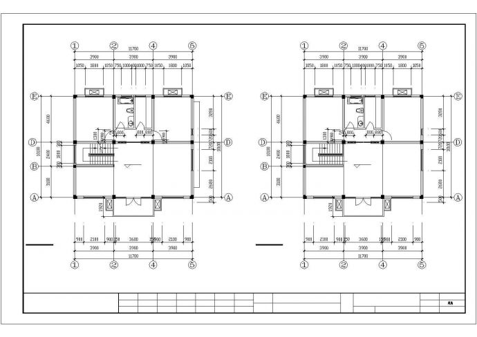 某大型3层框混结构单体别墅建筑结构设计CAD图纸（含电气图）_图1