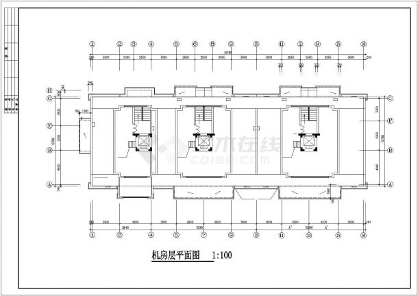 杭州市拱墅区某高档居住区7层住宅楼电气系统设计CAD图纸-图一