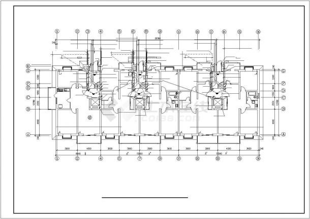 杭州市拱墅区某高档居住区7层住宅楼电气系统设计CAD图纸-图二