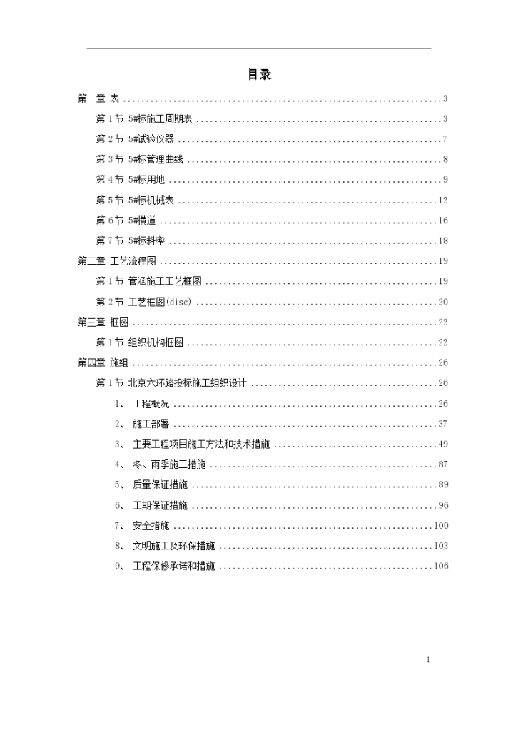 北京北六环某快速路投标施工组织设计方案-图一