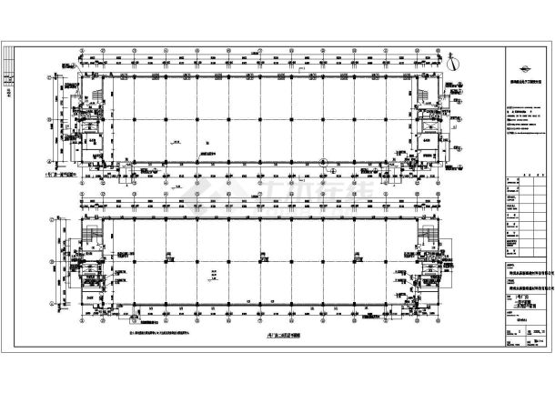 厂房设计_建筑厂房各层CAD平面图-图一
