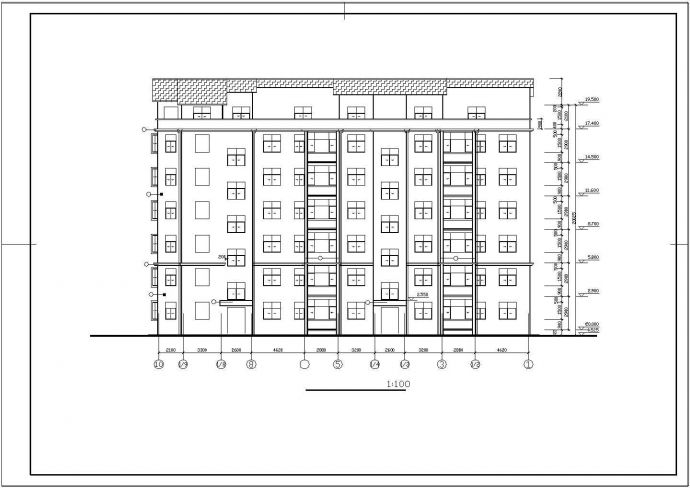 跃层及屋顶窗住宅CAD建筑施工设计图纸_图1