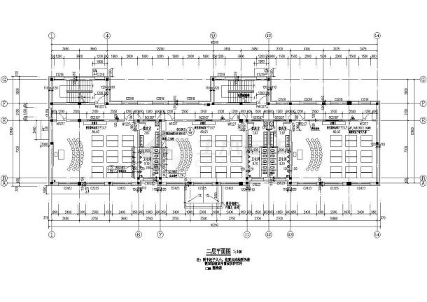 吉林省某三层幼儿园建筑设计图-图二