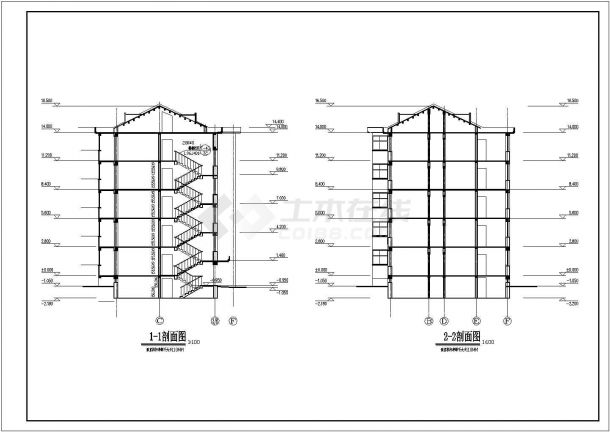某高级大户型住宅楼建筑全套方案设计施工CAD图纸-图二
