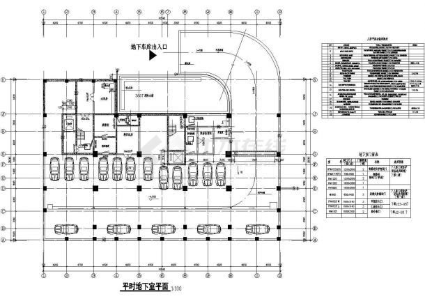 青岛市某区高层住宅楼建筑平面CAD布置图-图一