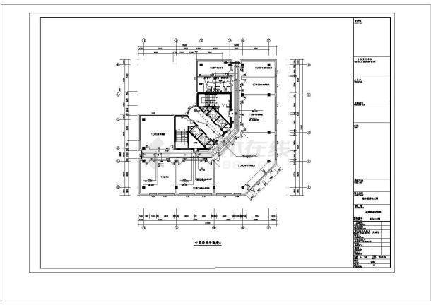 青岛市某地办公楼弱电系统施工CAD布置图-图二