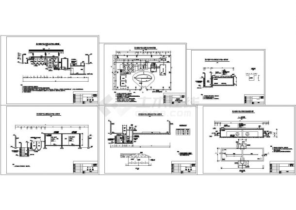某乡镇集中供水站制水区 全套图纸-图一