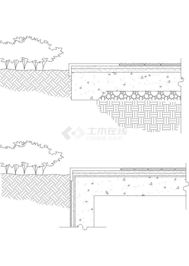 北京某地万科星园全套景观设计施工cad图（含万科星园园林景观设计说明）-图二
