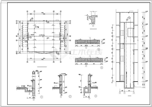 办公楼设计_北京办公楼建筑cad施工方案设计图纸-图一