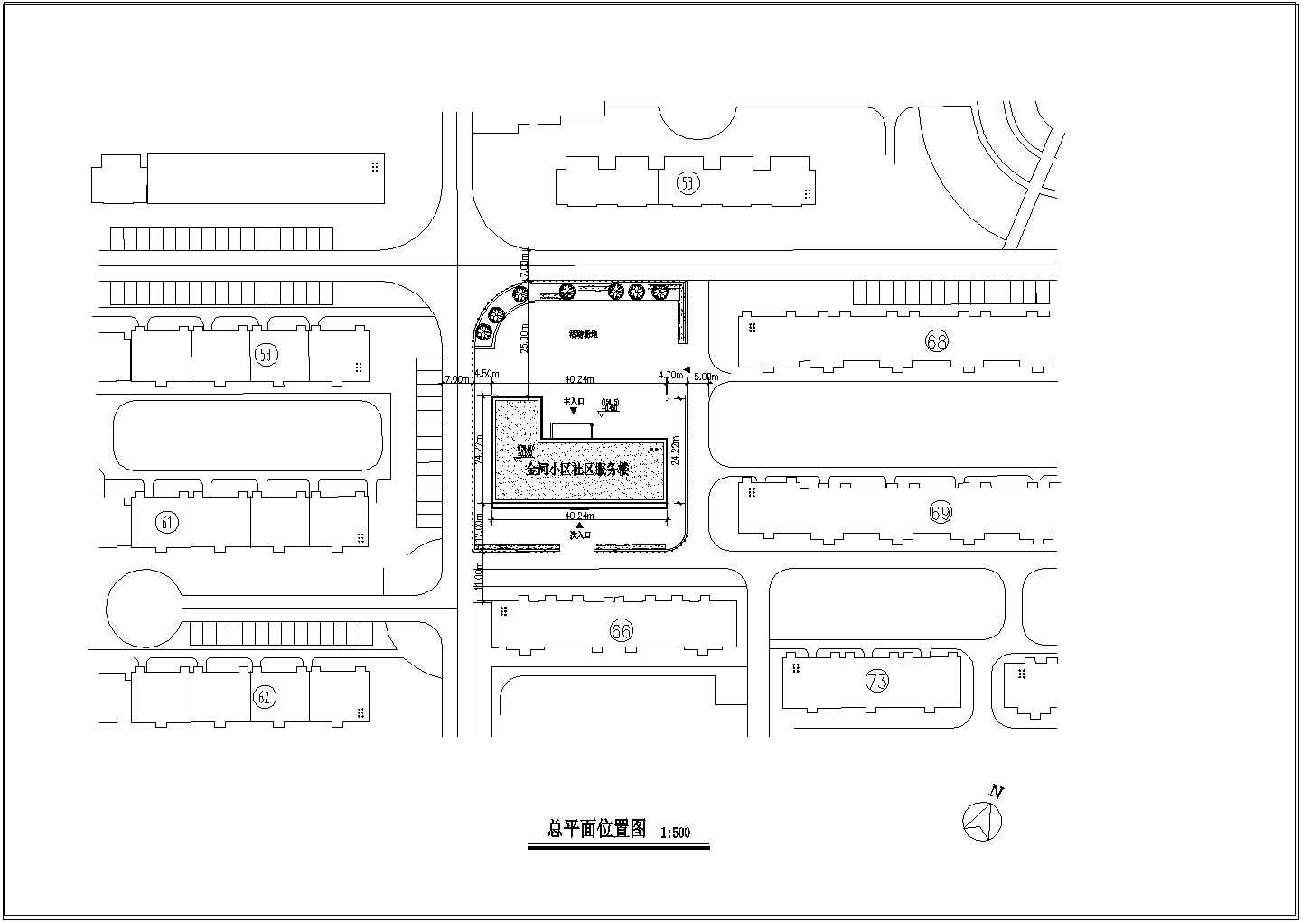 北京养老院CAD设计建筑施工图纸
