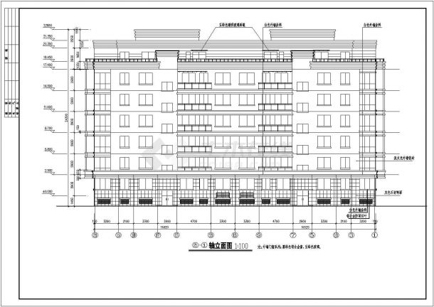 某香城花园住宅建筑详细方案设计施工CAD图纸（含设计说明）-图二