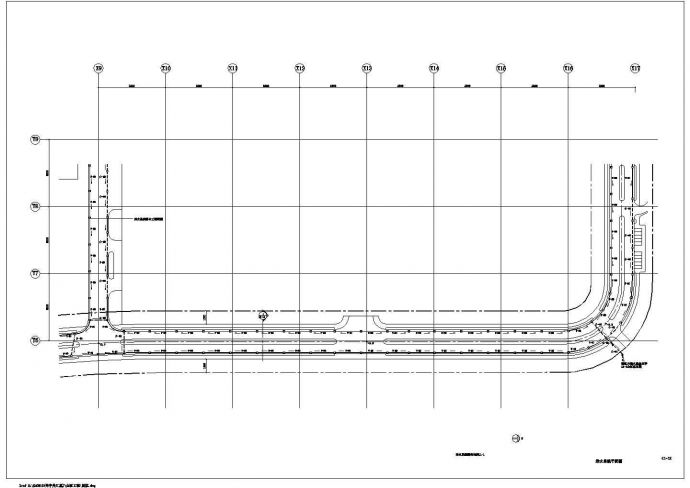 厂房设计_厂房排水系统CAD平面图_图1