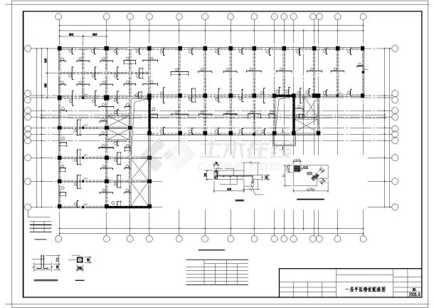 某底框结构住宅楼施工建筑cad施工图纸-图二