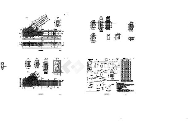 固城钢管混凝土拱桥cad图纸，共六十张-图二