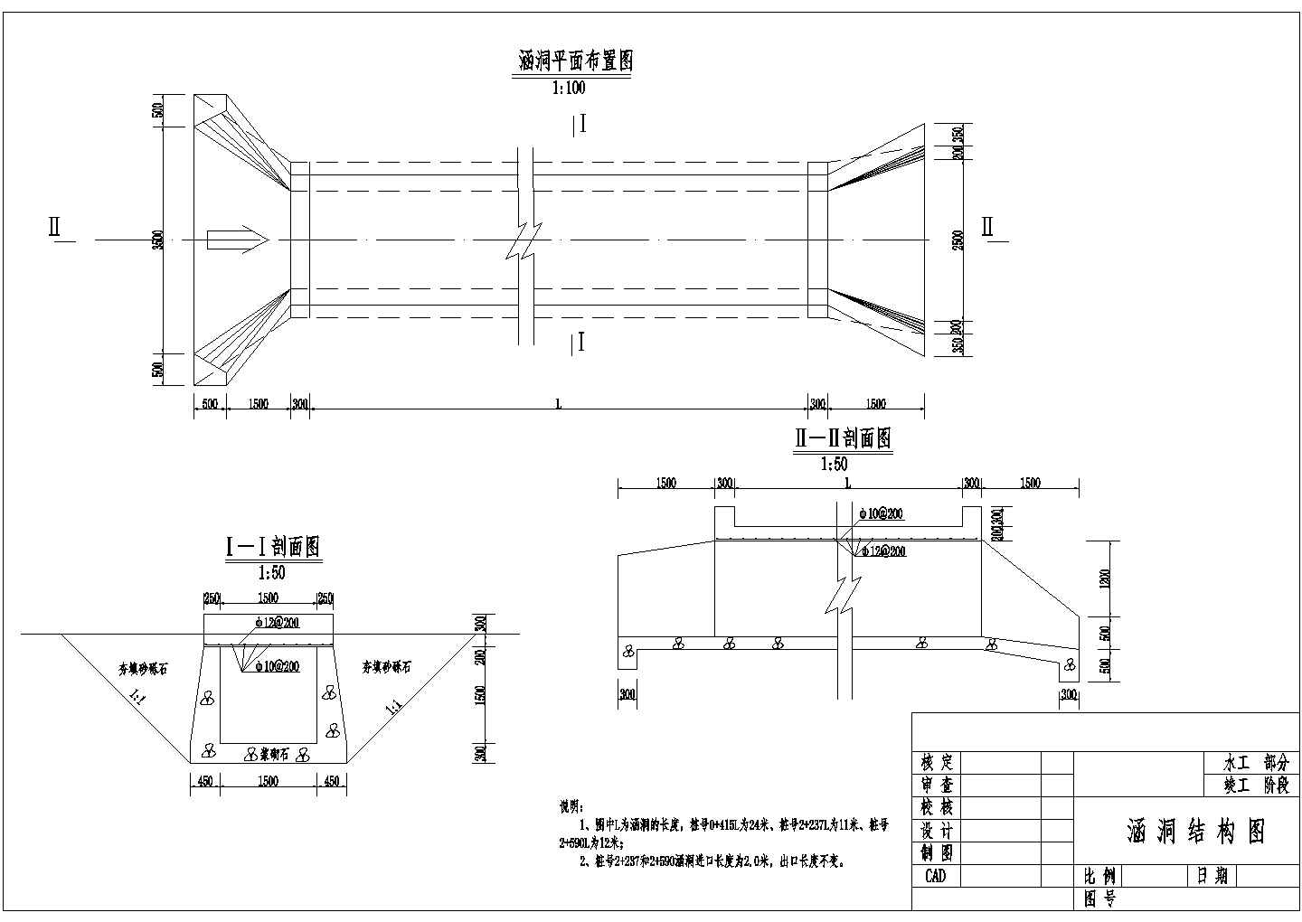 【最新】某渠首及侧堰钢筋结构设计CAD图纸