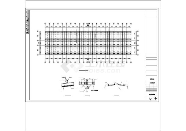 厂房设计_某地公司钢结构厂房工程设计cad施工图-图二