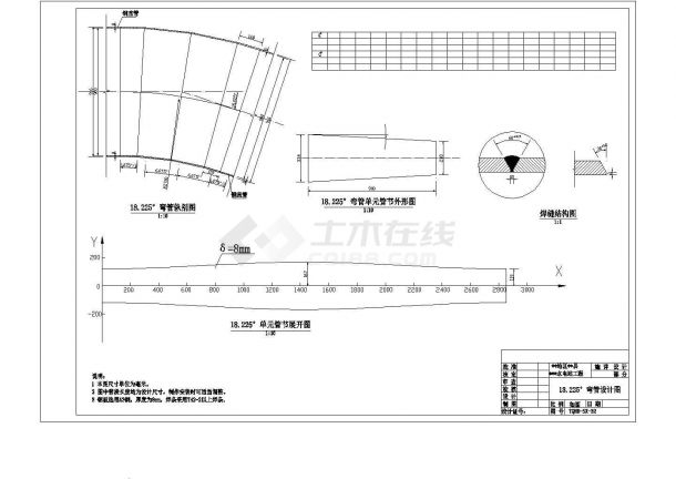 【最新】某县水电站工程压力钢管结构设计CAD图纸-图二