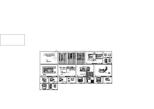 某污水处理厂工艺施工设计图-图一