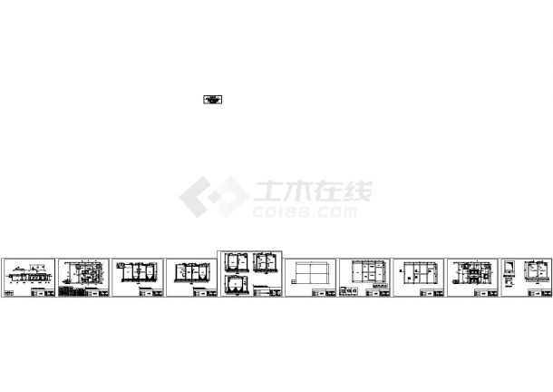 广州某污水处理厂全套设计CAD图纸-图一