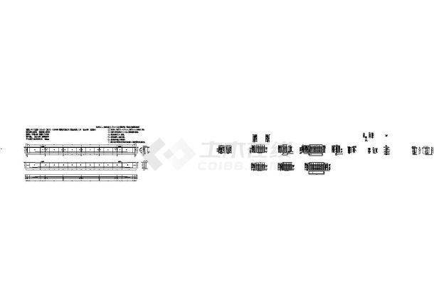 50米T梁模板设计节点详图设计-图二