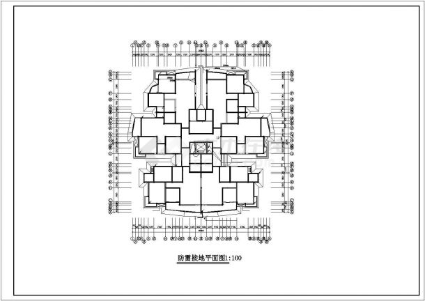 某十二层二类框架结构住宅楼电气图纸-图二
