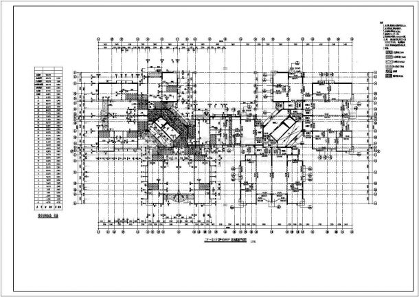 某高层剪力墙结构住宅楼结构设计cad全套施工图（ 标注详细）-图二