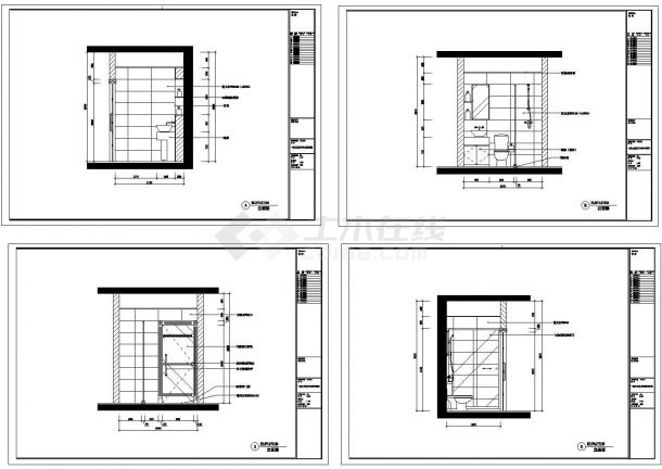 2层： 豪华中式装修住宅楼室内设计图【内效果4张】-图二