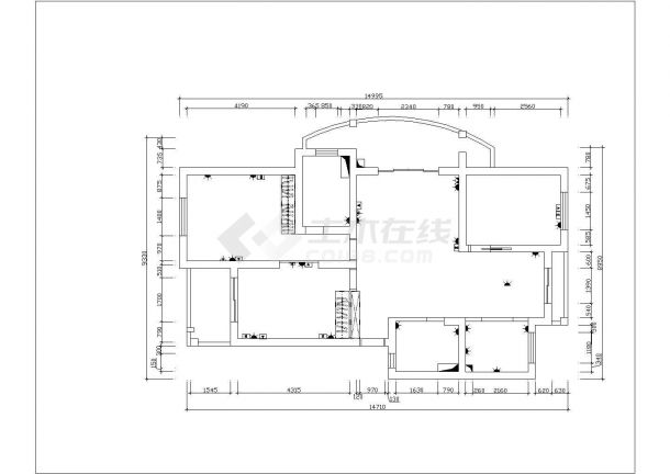 某一套小区建筑家居全套详细方案设计施工CAD图纸-图二