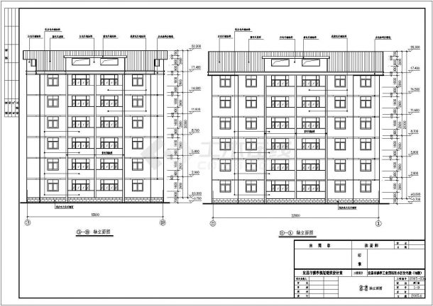 某工业园还迁小区住宅楼建筑全套详细方案设计施工CAD图纸-图二