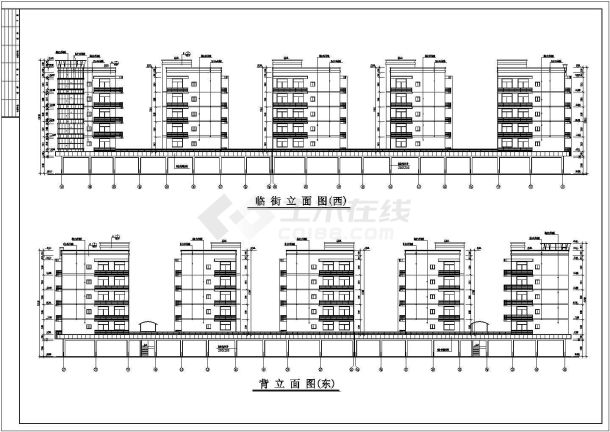 某樱花阁住宅楼建筑全套详细方案设计施工CAD图纸-图一
