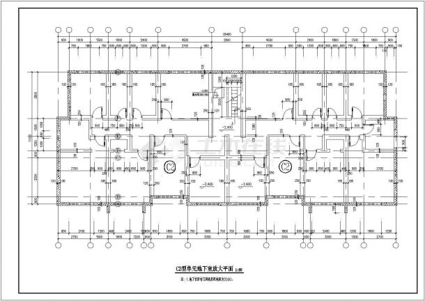 某海湾住宅建筑全套详细方案设计施工CAD图纸-图一
