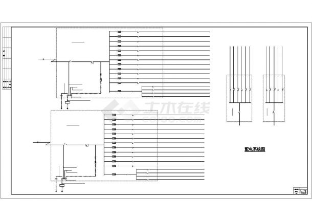 某六层住宅楼电气设计图（含弱电系统图纸）-图二