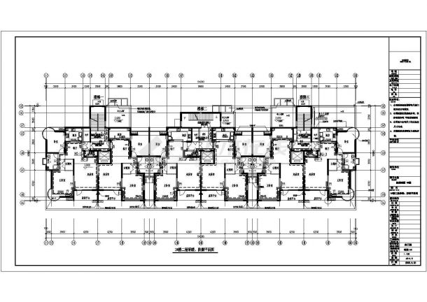 商住楼及车库全套采暖通风设计施工CAD图-图二